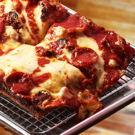 Detroit-Style: Hot Salami 2.0 at Deepend Pizza